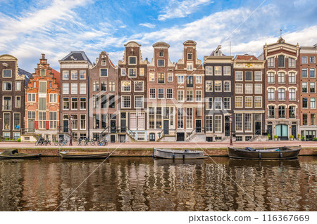Scenery of Leidsegracht, a canal located in Amsterdam, Dutch, the Netherlands Scenery of Leidsegracht, a canal located in Amsterdam, Dutch, the Netherlands 116367669