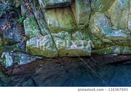 mountain stream and quay mountain stream and quay 116367893