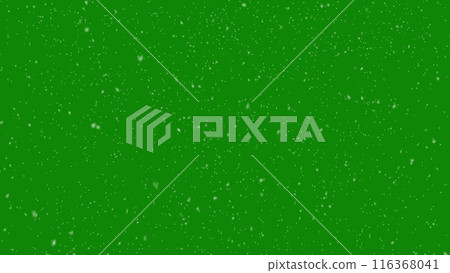 Snowfall overlay on green background. Winter slowly falling snow effect. Chroma key background. 3d illustration Snowfall overlay on green background. Winter slowly falling snow effect. Chroma key background. 3d illustration 116368041