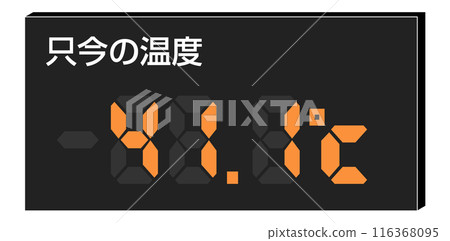 Illustration of a digital thermometer showing the highest ever temperature in Japan. In Japanese it says "The current temperature is 41.1 degrees." Illustration of a digital thermometer showing the highest ever temperature in Japan. In Japanese it says "The current temperature is 41.1 degrees." 116368095