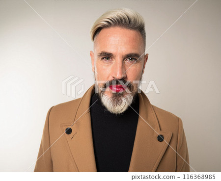 Studio Portrait of Handsome Senior Man Studio Portrait of Handsome Senior Man 116368985