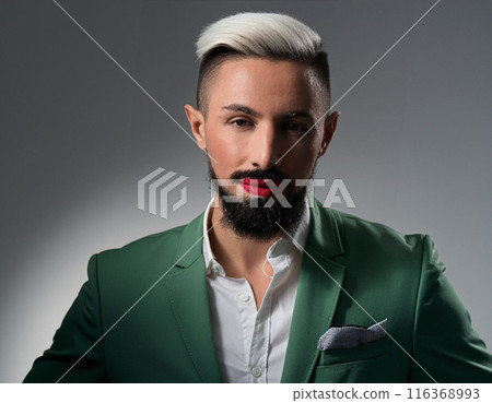 Studio Portrait of Handsome Senior Man 116368993