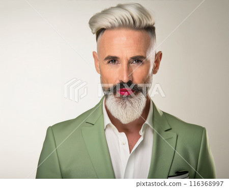 Studio Portrait of Handsome Senior Man 116368997