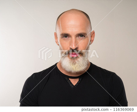 Studio Portrait of Handsome Senior Man 116369069