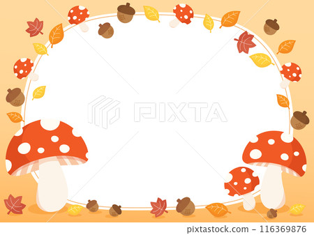 orange mushroom acorn frame 2 116369876