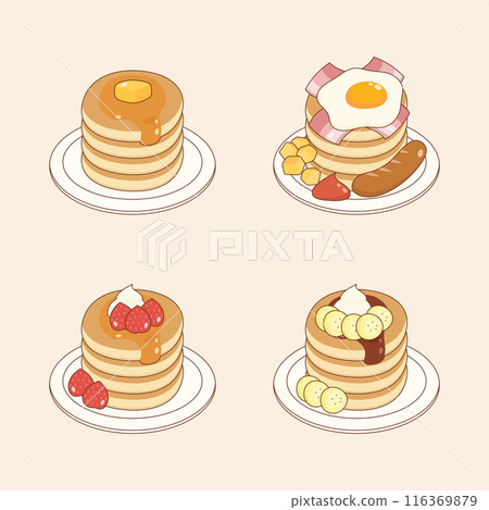 pancake dish set 116369879