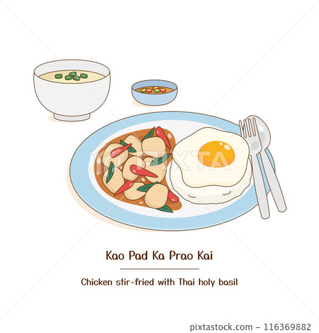 thai pad kaprao dish 1 thai pad kaprao dish 1 116369882