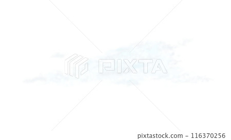 Realistic transparent white cloud, isolated. Fog, smoog. White steam flow, mist. Png 116370256