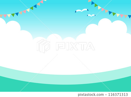 夏季清新雲彩背景圖 夏季清新雲彩背景圖 116371313