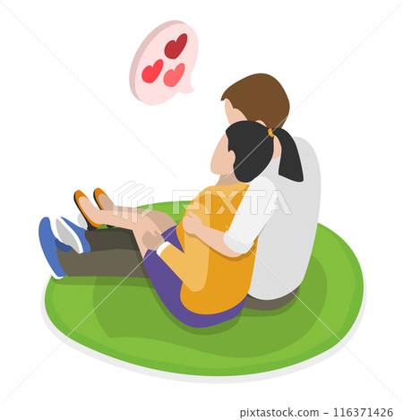 3D Isometric Flat Set of Lovers Couples. Item 4 3D Isometric Flat Set of Lovers Couples. Item 4 116371426