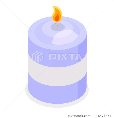 3D Isometric Flat Set of Candles. Item 3 3D Isometric Flat Set of Candles. Item 3 116371435
