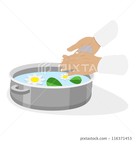 3D Isometric Flat Illustration of Aromatherapy Procedures. Item 3 3D Isometric Flat Illustration of Aromatherapy Procedures. Item 3 116371453