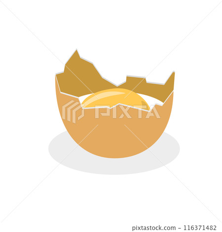 3D Isometric Flat Set of Chicken Eggs. Item 2 3D Isometric Flat Set of Chicken Eggs. Item 2 116371482