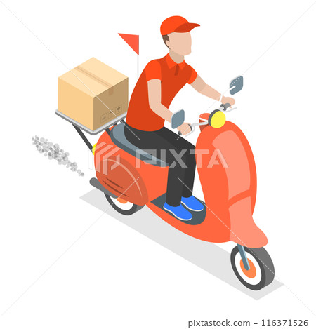 3D Isometric Flat Set of Motorcycles. Item 2 3D Isometric Flat Set of Motorcycles. Item 2 116371526