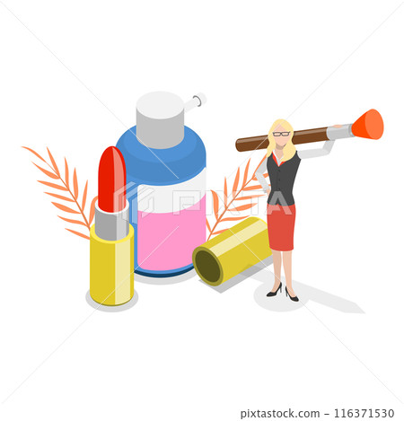 3D Isometric Flat Illustration of Beauty And Health. Item 3 3D Isometric Flat Illustration of Beauty And Health. Item 3 116371530