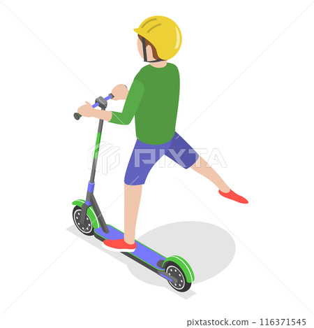 3D Isometric Flat  Illustration of Happy Children. Item 2 116371545