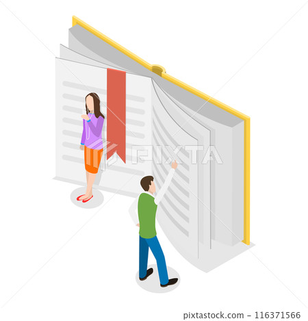 3D Isometric Flat Illustration of Terms And Conditions. Item 3 3D Isometric Flat Illustration of Terms And Conditions. Item 3 116371566