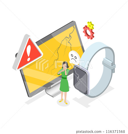 3D Isometric Flat Illustration of Product Quality. Item 2 3D Isometric Flat Illustration of Product Quality. Item 2 116371568