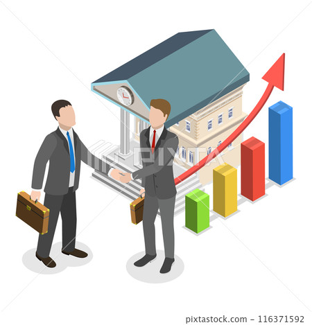 3D Isometric Flat  Illustration of CSR - Corporate Social Responsibility. Item 3 116371592