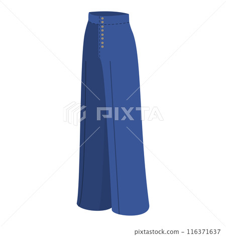 3D Isometric Flat  Set of Jeans Styles. Item 3 116371637