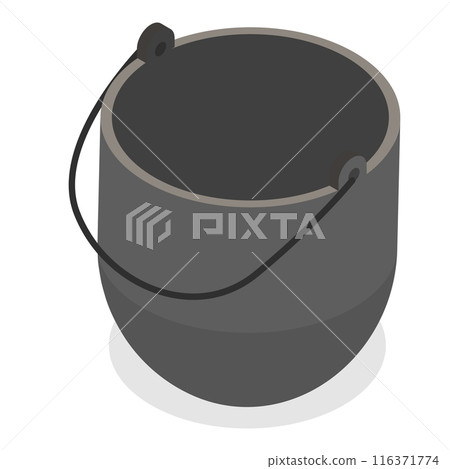 3D Isometric Flat Set of Camping Equipments. Item 1 3D Isometric Flat Set of Camping Equipments. Item 1 116371774