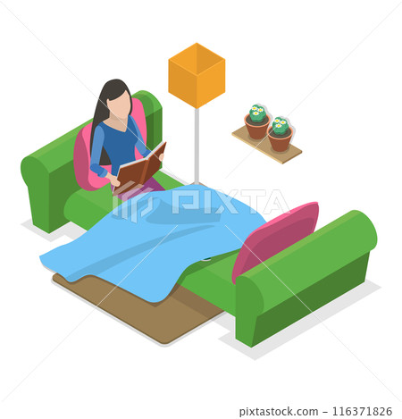 3D Isometric Flat Illustration of Habits and Ritual Items. Item 1 3D Isometric Flat Illustration of Habits and Ritual Items. Item 1 116371826