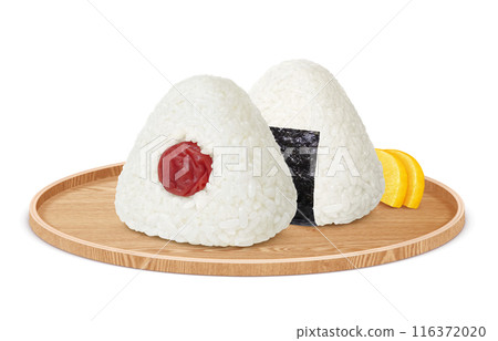 飯糰插圖現實白色背景 飯糰插圖現實白色背景 116372020