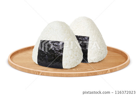 飯糰插圖現實白色背景 飯糰插圖現實白色背景 116372023
