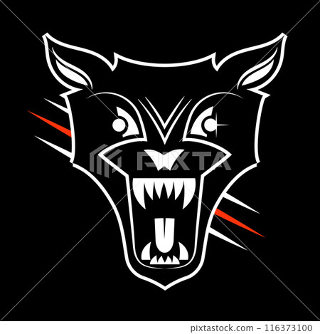 Wolf head Vector illustration. Wolf Vintage Logo Stock Wolf head Vector illustration. Wolf Vintage Logo Stock 116373100