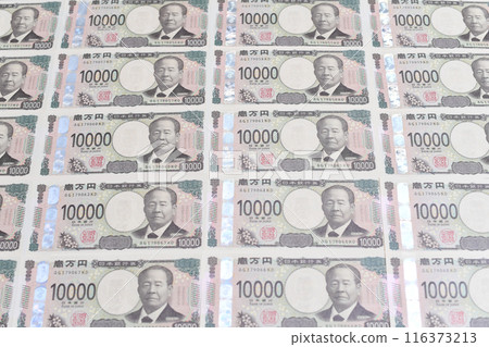 Image of the new Japanese banknote (new 10,000 yen note) 116373213