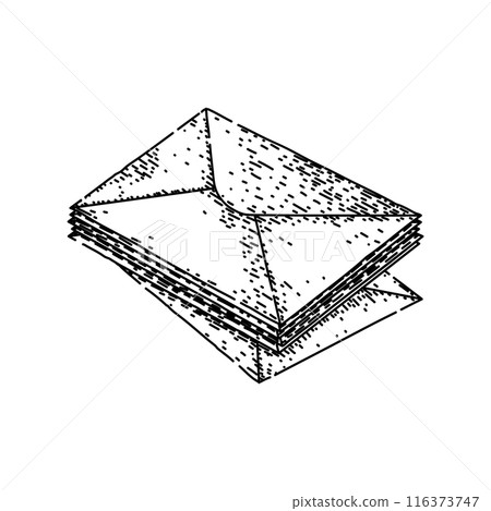 post mail paper sketch hand drawn vector post mail paper sketch hand drawn vector 116373747