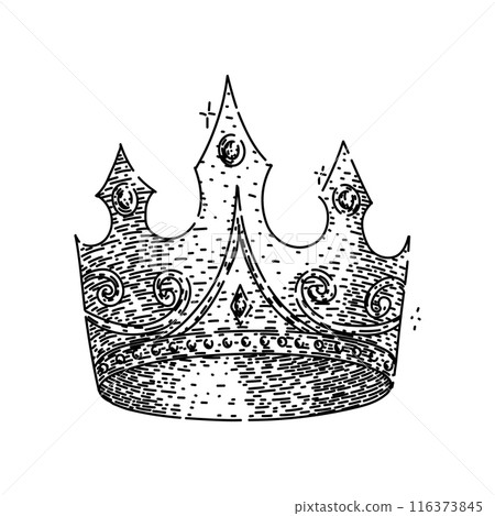 royal crown king sketch hand drawn vector royal crown king sketch hand drawn vector 116373845