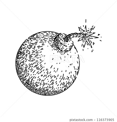 blast bomb sketch hand drawn vector blast bomb sketch hand drawn vector 116373905