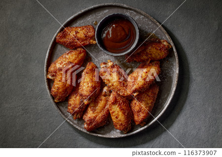 baked crispy chicken wings baked crispy chicken wings 116373907