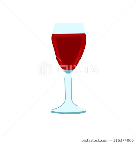 alcohol wine glass cartoon vector illustration alcohol wine glass cartoon vector illustration 116374006