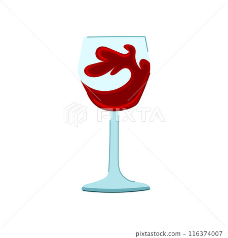 food wine glass cartoon vector illustration food wine glass cartoon vector illustration 116374007