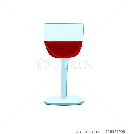 party wine glass cartoon vector illustration 116374008