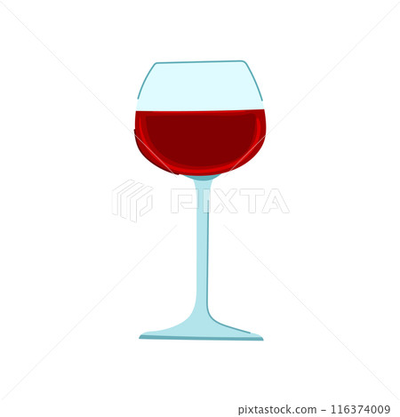 drink wine glass cartoon vector illustration drink wine glass cartoon vector illustration 116374009