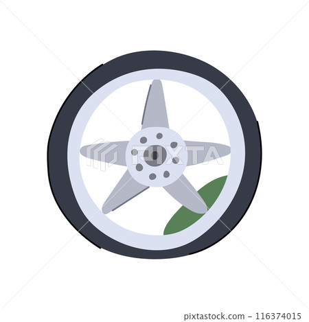 speed wheel car cartoon vector illustration 116374015