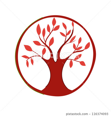 nature tree of life cartoon vector illustration nature tree of life cartoon vector illustration 116374093