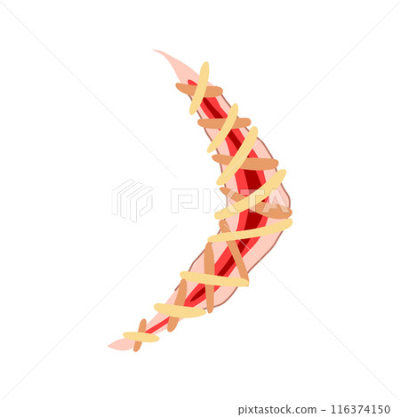 stitch suture cartoon vector illustration 116374150