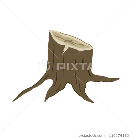 stump stump cartoon vector illustration 116374183