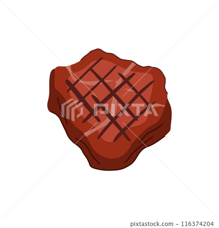 barbeque steak grill cartoon vector illustration 116374204