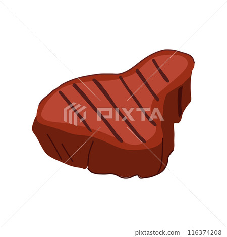 bbq steak grill cartoon vector illustration bbq steak grill cartoon vector illustration 116374208