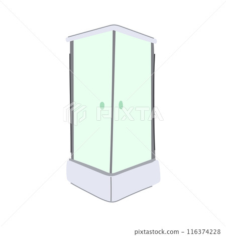 et shower cabin cartoon vector illustration et shower cabin cartoon vector illustration 116374228