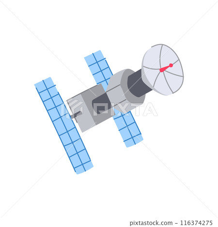 future satellite cartoon vector illustration future satellite cartoon vector illustration 116374275