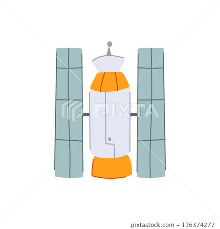 map satellite cartoon vector illustration 116374277