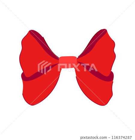 satin red bow cartoon vector illustration satin red bow cartoon vector illustration 116374287