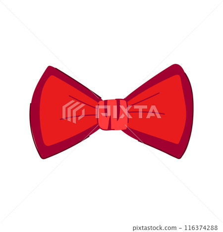 wrap red bow cartoon vector illustration wrap red bow cartoon vector illustration 116374288