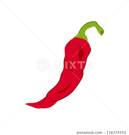 red pepper chili cartoon vector illustration 116374350
